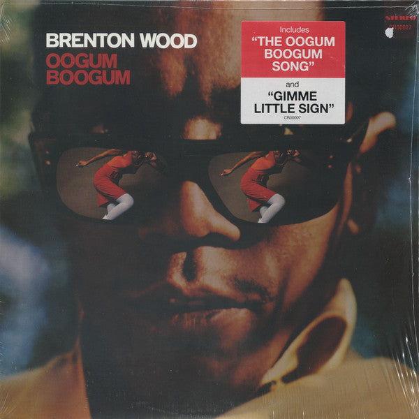 Brenton Wood Oogum Boogum vinyl record album cover with sunglasses reflection and song sticker