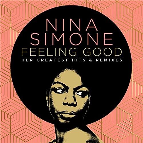 Nina Simone Feeling Good vinyl album cover with artistic portrait and geometric pink background