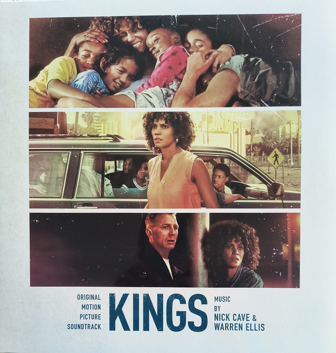 Kings movie soundtrack cover featuring film scenes, family, and main characters.