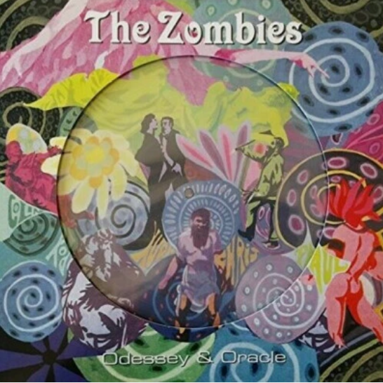 The Zombies Odessy and Oracle album cover with psychedelic colorful artwork and band name