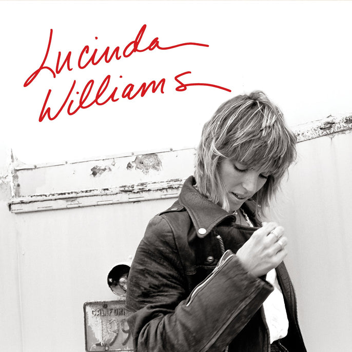 Black and white photo of a woman in a leather jacket, vintage music album cover vibe.