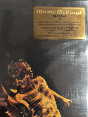 Santana: Santana III - Music On Vinyl - 1LP Audiophile Yellow Vinyl - New/Sealed