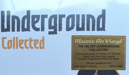 The Velvet Underground Collected vinyl record cover with gold Music On Vinyl sticker