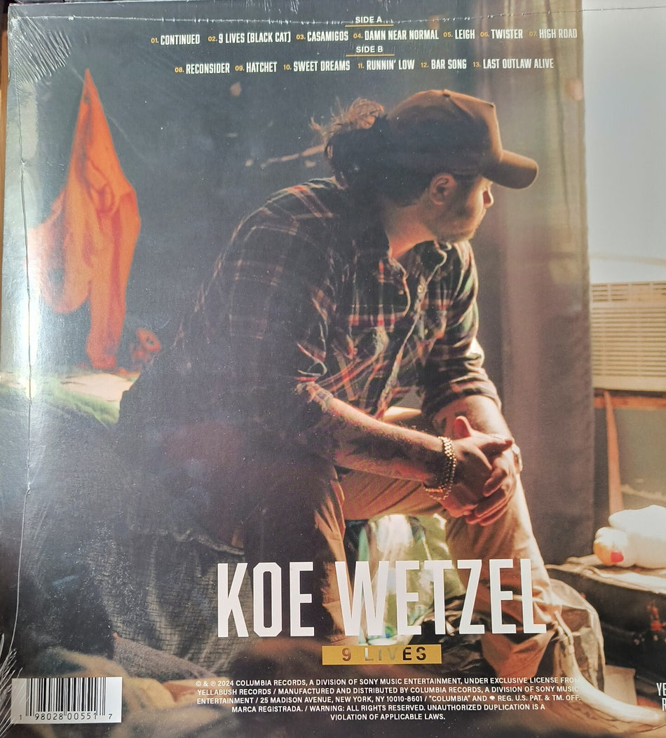 Koe Wetzel - 9 Lives | 1 LP | Explicit | a must-have for fans!