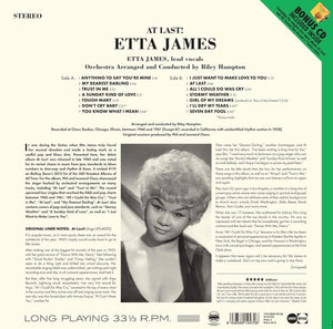 Etta James – At Last! - Brand New / Mint Vinyl w/Bonus CD Featuring Bonus Tracks