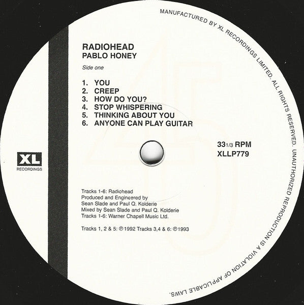 Radiohead - Pablo Honey | 1 LP | Their Debut Album | Ships Fast 2 U