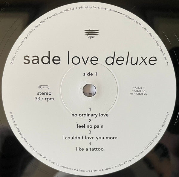 Sade - Love Deluxe - Half-Speed Master LP | Audiophile | Packed w/ Care