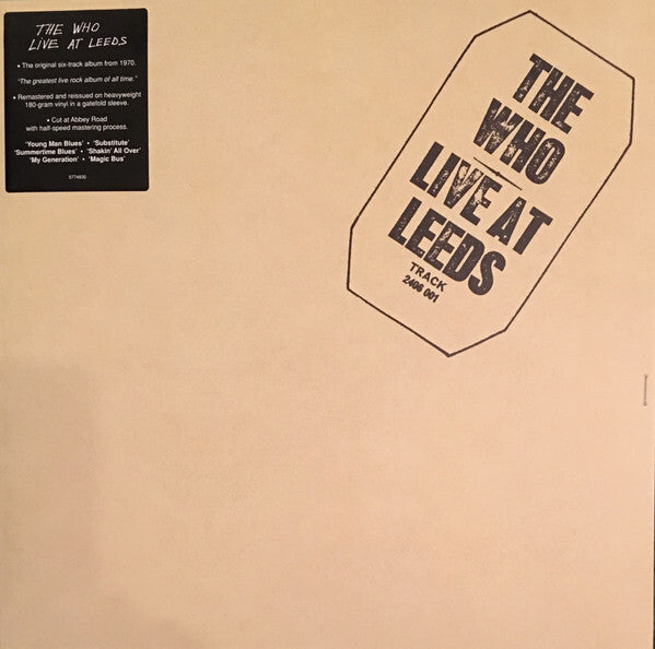 The Who - Live At Leeds - Cut At Abbey Road - Half-Speed - 1 LP New/Sealed Vinyl