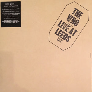 The Who - Live At Leeds - Cut At Abbey Road - Half-Speed - 1 LP New/Sealed Vinyl