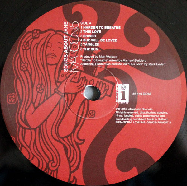 Maroon 5 – Songs About Jane |180 Gram New/Mint Vinyl