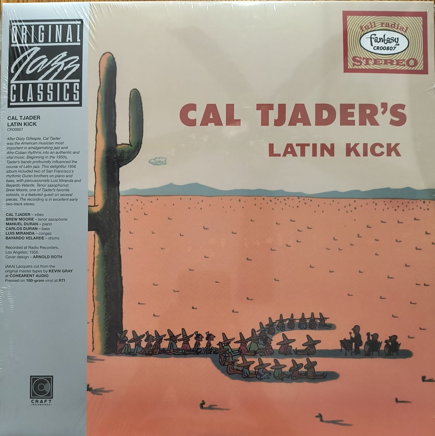 Cal Tjader - Cal Tjader's Latin Kick - Full Radial Stereo - Brand New 180G Vinyl