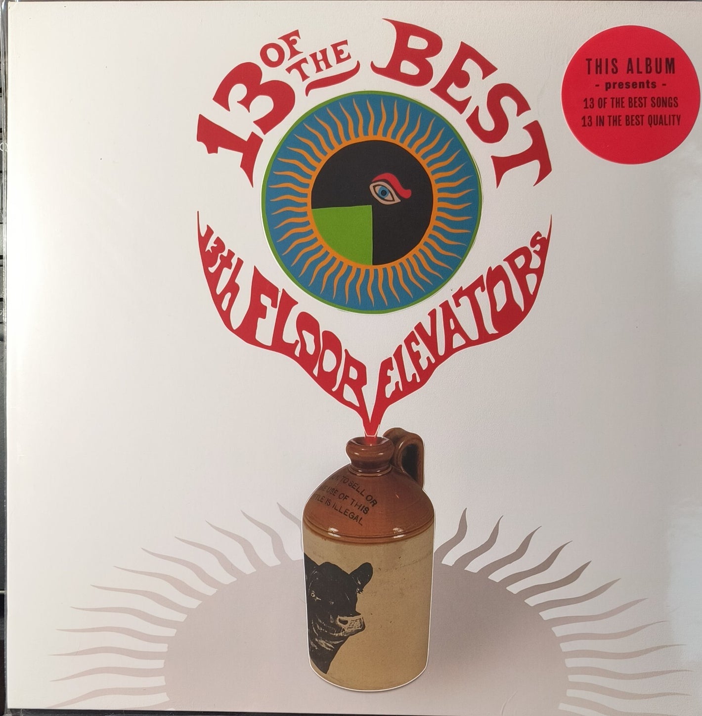 13th Floor Elevators - 13 Of The Best - 1LP - Brand New/Sealed Red Colored Vinyl