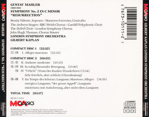 Mahler - London Symphony Orchestra Symphony No. 2 "Resurrection" - Preowned 2xCD