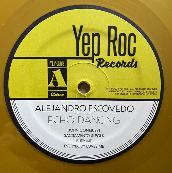 Alejandro Escovedo - Echo Dancing | 2LP New GOLD Colored Vinyl