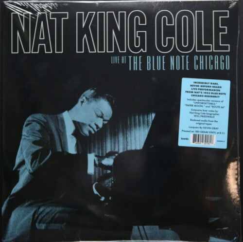 Nat King Cole live at The Blue Note Chicago vinyl record album cover, jazz music collectible
