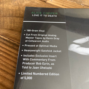 Alice Cooper - Love It To Death - Limited Edition/Numbered of 5000 - Mint Vinyl