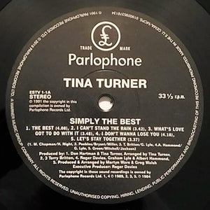Tina Turner - Simply The Best - 2 LPs, Compilation, Reissue - New/Sealed Vinyl