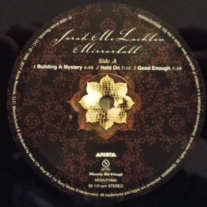 Sarah McLachlan - Mirrorball - 2LP - 180G Music on Vinyl - Live Surfacing Tour