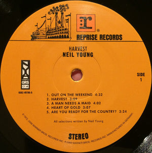 Neil Young - Harvest - Original Analog Master - Brand New/Sealed Vinyl