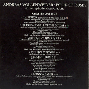 Andreas Vollenweider - Book Of Roses (Sixteen Episodes / Four Chapters)  Used CD