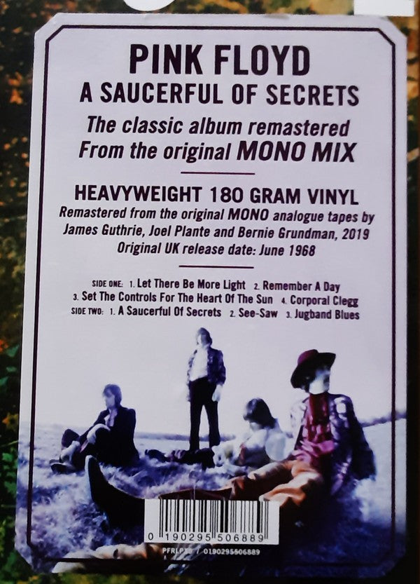 Pink Floyd - A Saucerful Of Secrets - Brand New Vinyl From The Original Mono Mix