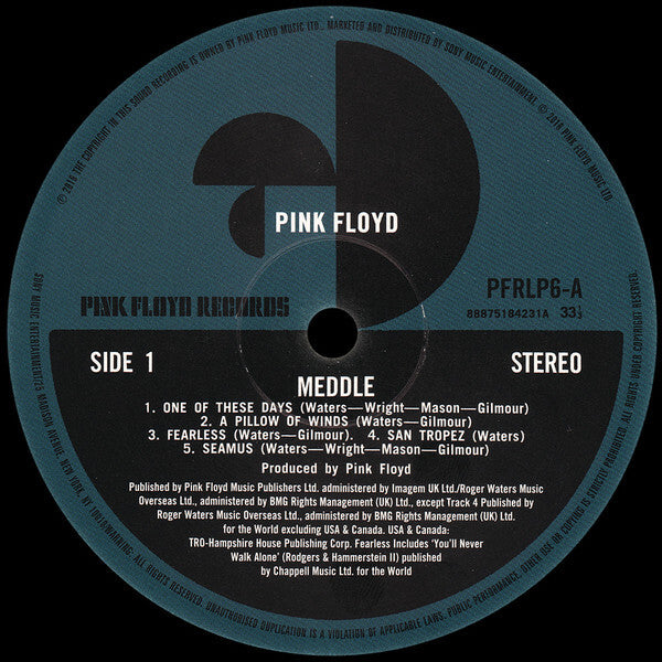 Pink Floyd - Meddle - 1 LP - 180g - Stereo Remastered - New/Sealed Vinyl