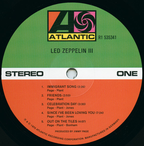 Led Zeppelin - Led Zeppelin III - 1 LP - New/Sealed Vinyl