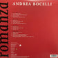Andrea Bocelli - Romanza - 2LP - Limited Ed - Translucent Red - Brand New Vinyl