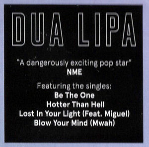 Dua Lipa - Dua Lipa Self Titled - 1 LP - New/Sealed Vinyl