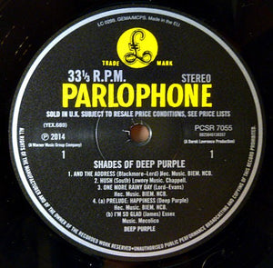 Deep Purple - Shades Of Deep Purple - Brand New/Sealed Vinyl