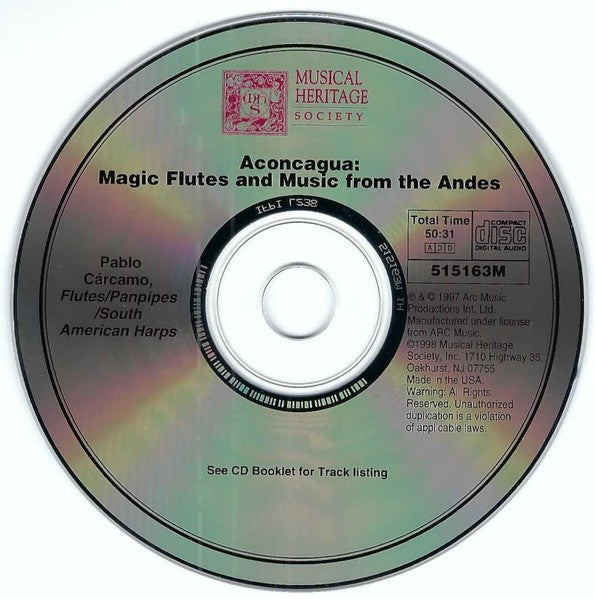 Pablo Cárcamo – Aconcagua: Magic Flutes And Music From The Andes - Preowned CD