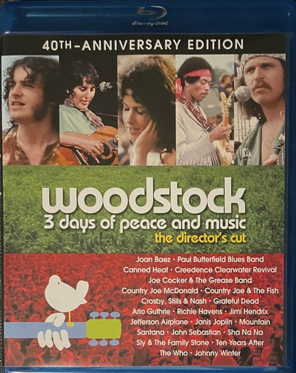 Woodstock: 3 Days Of Peace And Music: Blu-Ray  The Director's Cut - Playtested