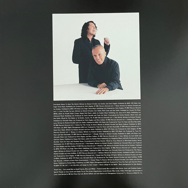 Tears For Fears - Rule The World - 2 LPs  - Brand New / Sealed Vinyl
