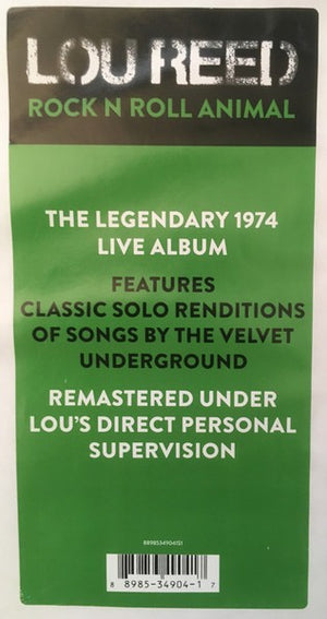 Lou Reed – Rock N Roll Animal - Remastered - Legendary Live Album - New Vinyl