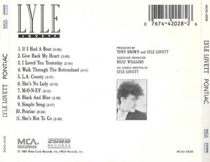 Lyle Lovett - Pontiac - Used CD