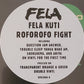 Fela & The Africa 70 - Music Of Fela - Roforofo Fight - 50th Anniv. 2 LPs Vinyl
