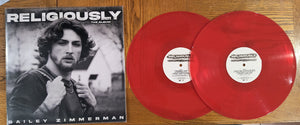 Bailey Zimmerman -Religiously - Playtested - Extremely Rare - Ruby Red 2LP Vinyl