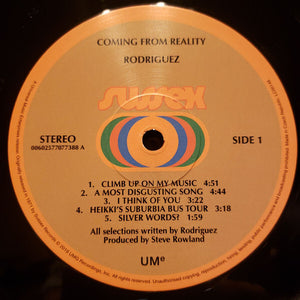 Rodriguez - Coming From Reality - Brand New/Sealed Vinyl - CURATORS CHOICE