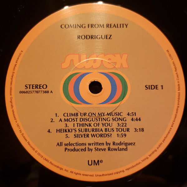 Rodriguez - Coming From Reality | LP | Ships Fast | Collector Grade