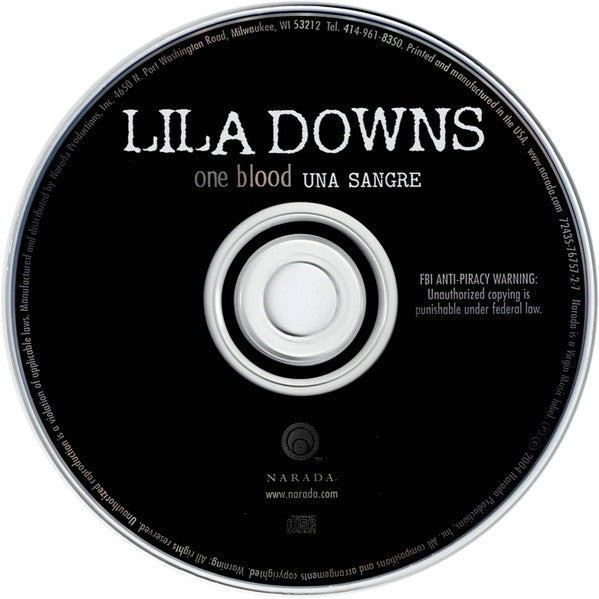 Lila Downs – Una Sangre - One Blood - Preowned CD