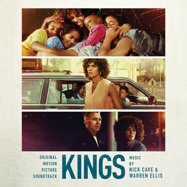 Kings movie soundtrack vinyl cover featuring family scenes and main characters.