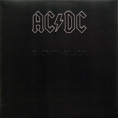 AC/DC - Back In Black - Remastered - Embossed - Brand New/Sealed Vinyl