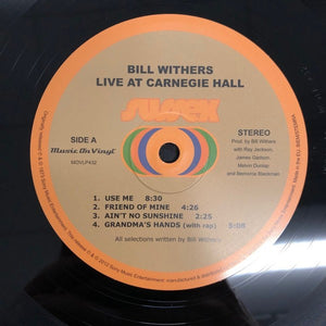 Bill Withers - Bill Withers Live At Carnegie Hall - Music on Vinyl - Mint
