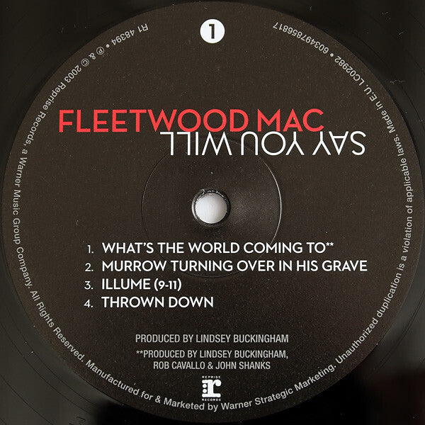 Fleetwood Mac - Say You Will | 2LP | Audiophile | First Time on Vinyl