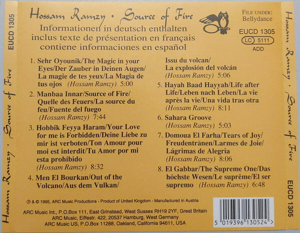 Hossam Ramzy - Source Of Fire - Used CD