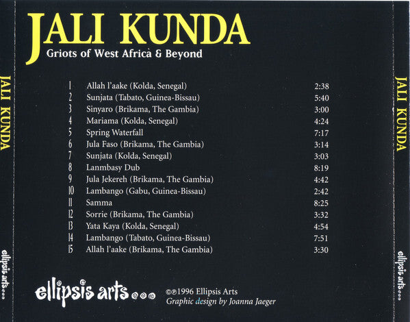 Foday Musa Suso - Jali Kunda: Griots Of West Africa & Beyond - Used CD
