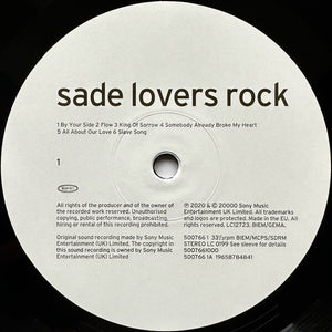 Sade – Lovers Rock - Remastered & Half-Speed Mastered - Brand New 180G Vinyl