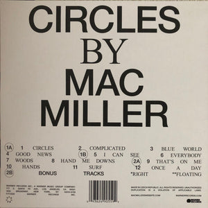 Mac Miller - Circles - Clear Color - 2xLP - Brand New/Sealed Vinyl