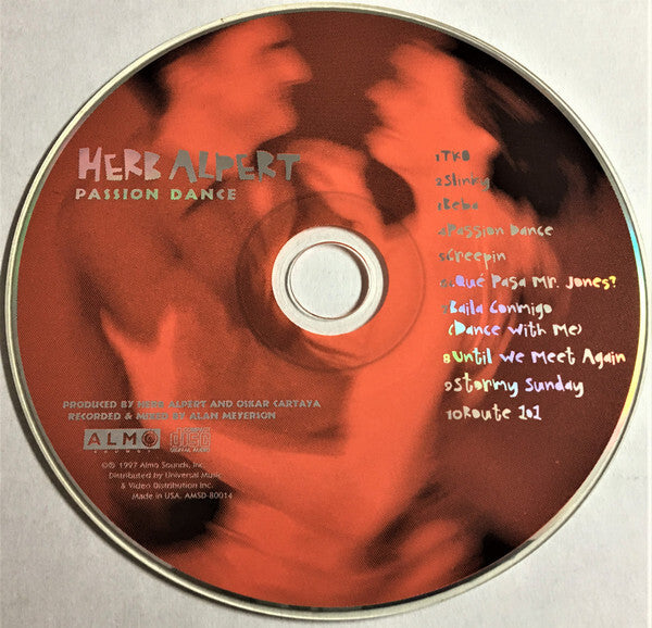 Herb Alpert - Passion Dance - Used CD