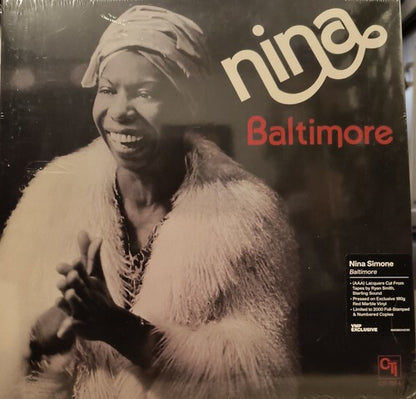 Nina - Baltimore - Limited Edition - Red Marble - 1 LP - Brand New/Sealed Vinyl